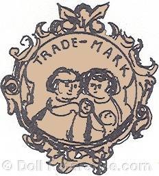 Carl Geyer doll mark symbol of children in fancy cartouche