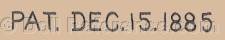 Philip Goldsmith doll mark Pat. Dec. 15, 1885