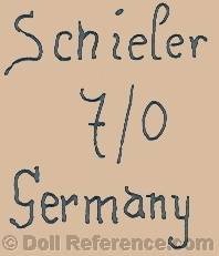 Googly eye Schieler doll mark 7/0 Germany