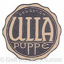 Arthur Gotthelf doll mark ULLA Puppe
