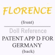 Hertwig doll mark Florence, Patent Appd For Germany