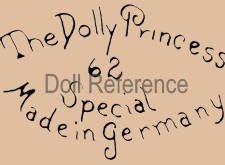 Kley & Hahn doll mark The Dolly Princess 62 Special Made in Germany