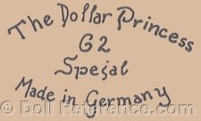 Kley & Hahn doll mark The Dollar Princess 62 Spezial Made in Germany