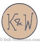 Konig & Wernicke doll mark KW