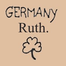 Limbach doll mark Germany Ruth three leaf clover symbol