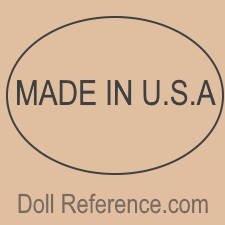 Made in U.S.A. doll mark, numerous doll makers