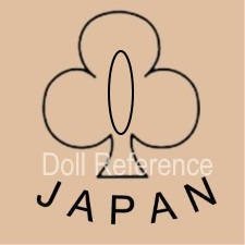 Hasada Minoru celluloid doll mark club symbol Japan