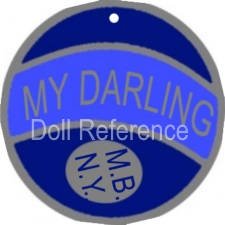 Morimura doll mark My Darling M.B. N.Y. tag