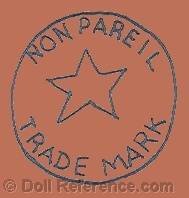 Non-Pariel doll shoe mark