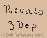 ohlhaver doll mark Revelo 3 DEP