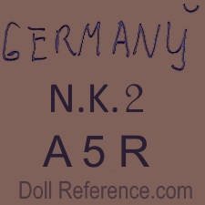 Recknagel doll mark Germany NK 2 A 5 R