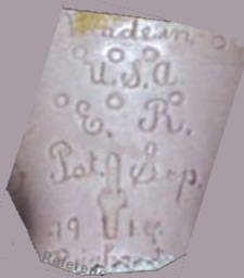 Ernst Reinhardt doll mark Made in USA ER Pa.t Sep. 1914 Reinhardt