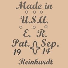 Ernst Reinhardt doll mark Made in,  U.S.A.,  ER,  Pat. Sep., 1914, Reinhardt