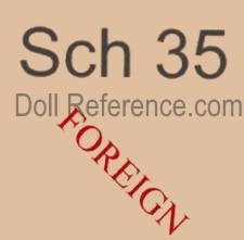 Sch 35 Foreign doll mark, unknown