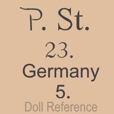 Paul Schmidt doll mark PSt 23 Germany