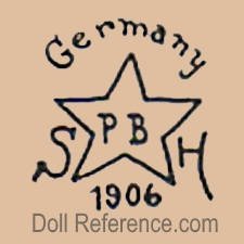 Schoenau & Hoffmeister doll mark Germany SHPB star symbol 1906