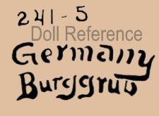 Schoenau & Hoffmeister doll mark 241 - 5 Germany Burggrub