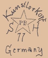 Schoenau & Hoffmeister doll mark Kunstlerkopf SHPB
star symbol 11 Germany