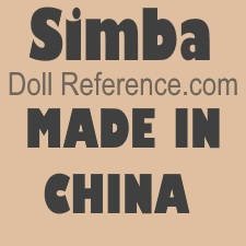 Simba Toys doll mark SIMBA, Made in China