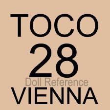 TOCO 28 Vienna (Austria) celluloid doll mark