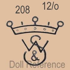 Walther & Sohn doll mark 208 crown symbol W & S