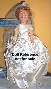 1960s Allied Grand Bride Doll 18"