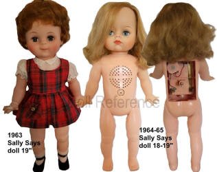 1963 American Character Sally Says doll 19" tall