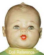 ca. 1950s Arrow Rubber & Plastics crying baby doll 16" face