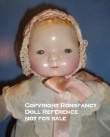 1924 F & B Pat-O-Pat doll face, 14"