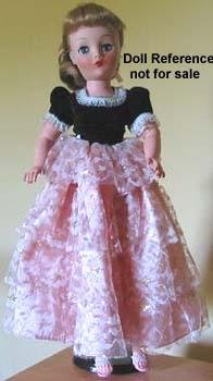 1957+ Horsman Cindy doll, 19" 