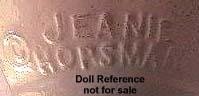 1937 Horsman Whatsit Jeanie doll mark copyright Jeanie Horsman