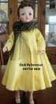 1956 Alexander Cissy doll, yellow satin Theatre coat