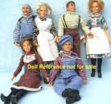 1975 The Waltons dolls, 8"