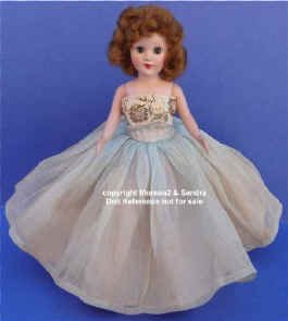 1950's Richwood Sandra Sue doll is 8-9" tall