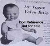 1948 Vogue Velva Baby doll ad
