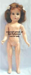  Marion doll 17", hard plastic, rooted human hair