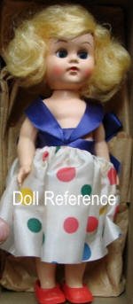1955 Colgate-Palmolive Fab, Virga Lucy walker doll, 7 1/2-8"