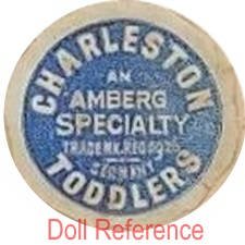 Charleston Toddlers an Amberg specialty trademarked 1926 Germany doll label