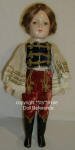 1938 R & B Debuteen boy doll dressed in Hungarian Costume