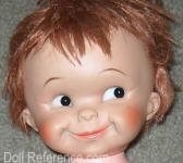 1963 Eegee Stone Age Baby doll 14"