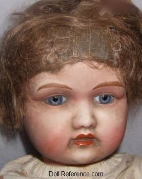 Goss & Company bisque head doll face English