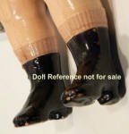1912 Mitred Box Coquette doll black boots