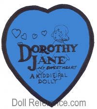 Regal Doll USA Dorothy Jane doll tag