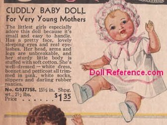 1933 Spiegel Cuddly Baby Doll, 15 1/2" ad
