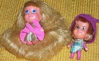 Liddle Kiddle Storybook Sweetheart 3783 Rapunzel and The Prince dolls