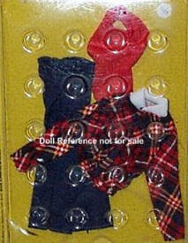 7229 Navy pants, plaid jacket, red dickey 1975