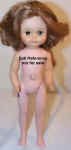 1963 American Character Pre-Teen grow hair doll, 14" 