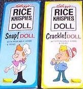 1968 Kelloggs Snap & Crackle doll boxes