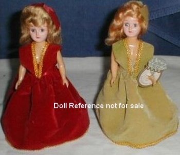 ca. 1960s A & H Marcie Birthstone Belle Dolls, 8" 