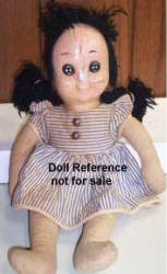 1948 Dan River Buttons Doll, 17"